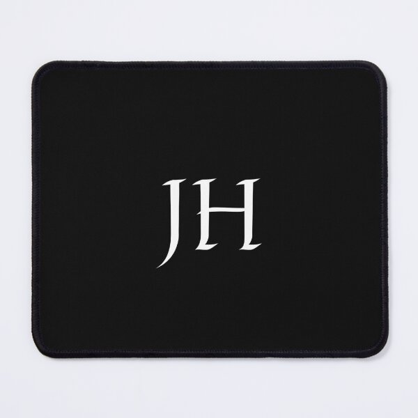 Item preview, JH black and white initials monogramed designed and sold by Abbara.