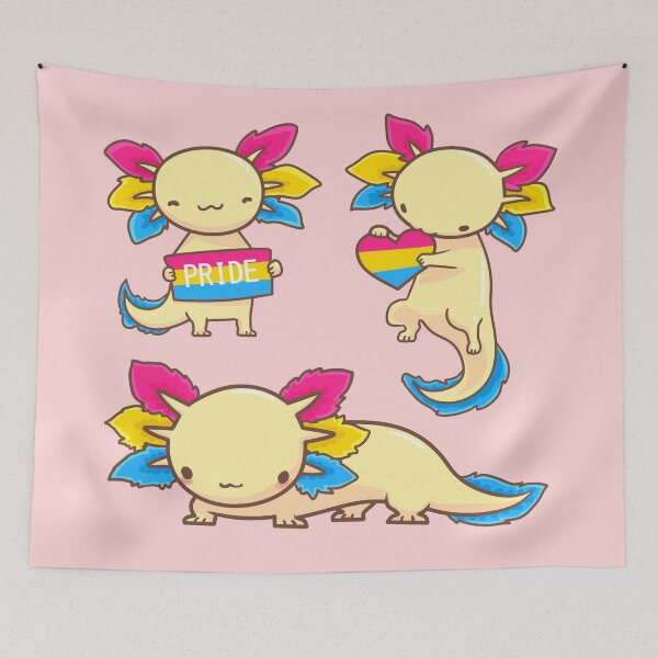 Item preview, ♡ pansexual axolotl ♡ designed and sold by maidenmausen.