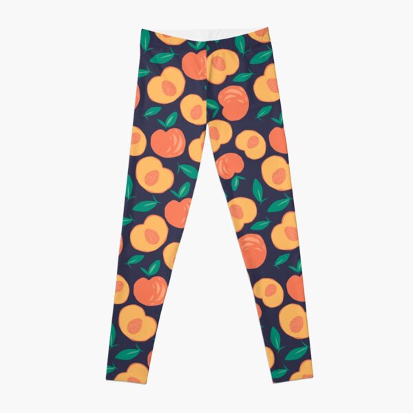 Love & Other Things gym seamless contrast leggings in tangerine