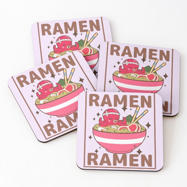 Item preview, Cute Cats Eating Ramen Kawaii Adorable Animals designed and sold by Imakeyouhappy.