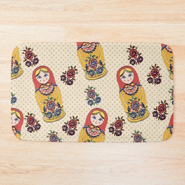 Item preview, Matryoshka Doll Pattern - Russian Babushka Dolls designed and sold by TeeBeesDesign.