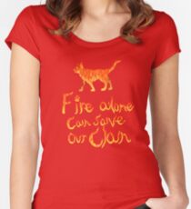 Fire Alone... Women's Fitted Scoop T-Shirt