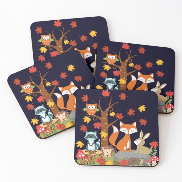 Item preview, Autumn Woodland Animals designed and sold by madtoyman.