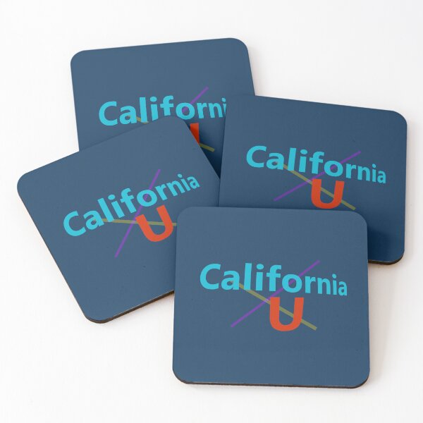 Item preview, California U abstract design designed and sold by lobodelnoir.