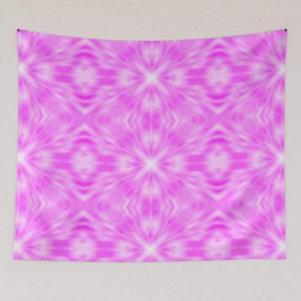 Item preview, The patterned pink and white dyeing fabric 　 designed and sold by IraNiva.