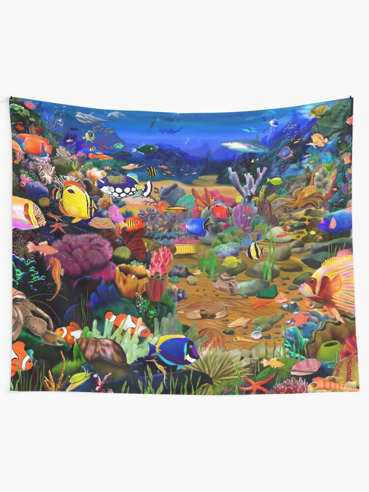 Alternate view of Coral Reef Tapestry