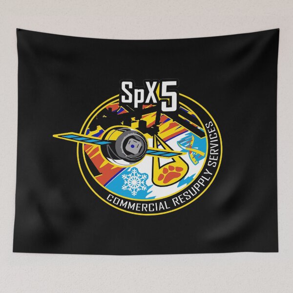 Item preview, NASA/SpaceX Commercial Resupply Services CRS-5 (SpX-5) Mission Patch designed and sold by bobbooo.