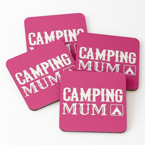 Item preview, Black Outline Camping Mum Fun Camping Design designed and sold by TrulyEpoque.