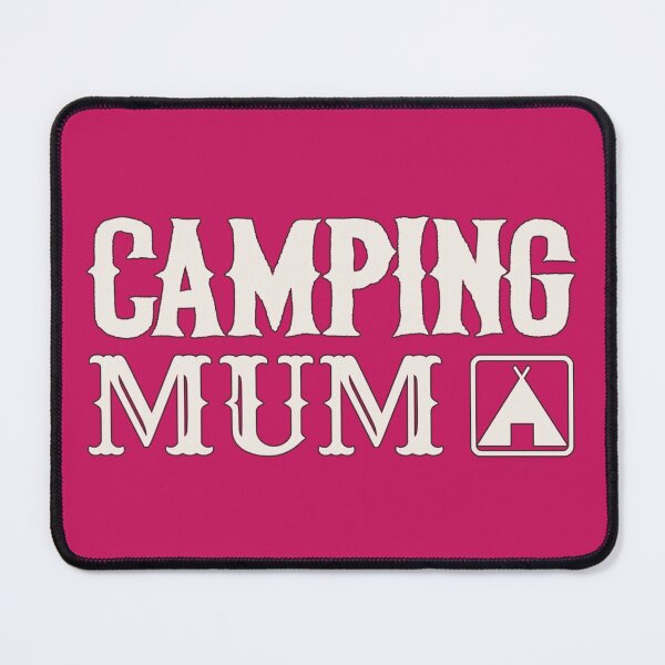 Item preview, Black Outline Camping Mum Fun Camping Design designed and sold by TrulyEpoque.