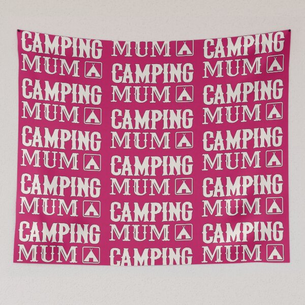 Item preview, Black Outline Camping Mum Fun Camping Design designed and sold by TrulyEpoque.