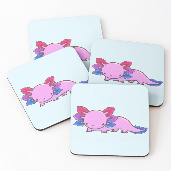 Item preview, ♡ bisexual axolotl ♡ design 3 designed and sold by maidenmausen.