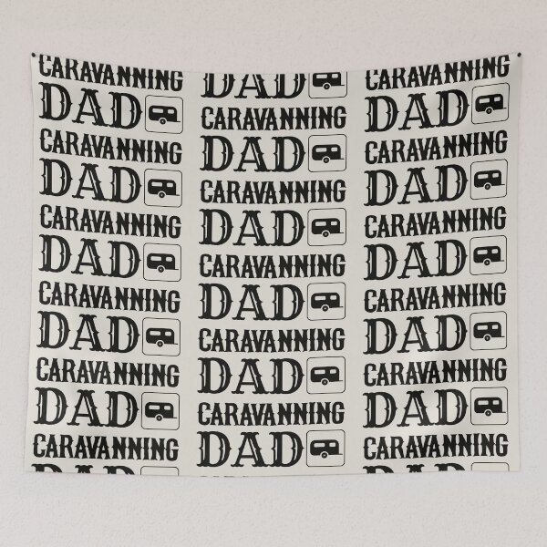 Item preview, Black Text Caravanning Dad Fun Camping Design designed and sold by TrulyEpoque.