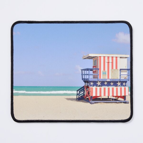 Item preview, Miami Summer Vibes in Empty Sunny Beach - Travel Photography in Florida designed and sold by CarolinaReina.