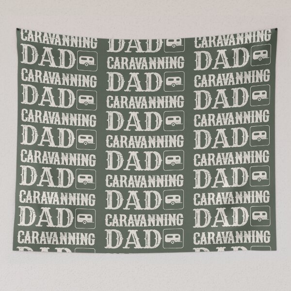 Item preview, Distressed Style Caravanning Dad Fun Camping Design designed and sold by TrulyEpoque.