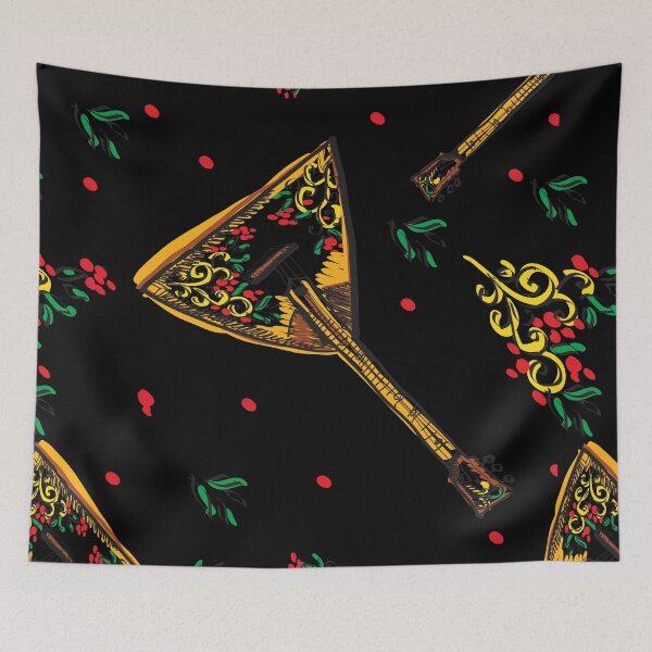 Item preview, Russian Balalaika Pattern - Slavic Folk Pattern designed and sold by TeeBeesDesign.