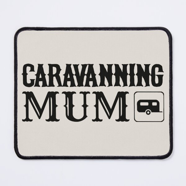 Item preview, Black Text Caravanning Mum Fun Camping Design designed and sold by TrulyEpoque.
