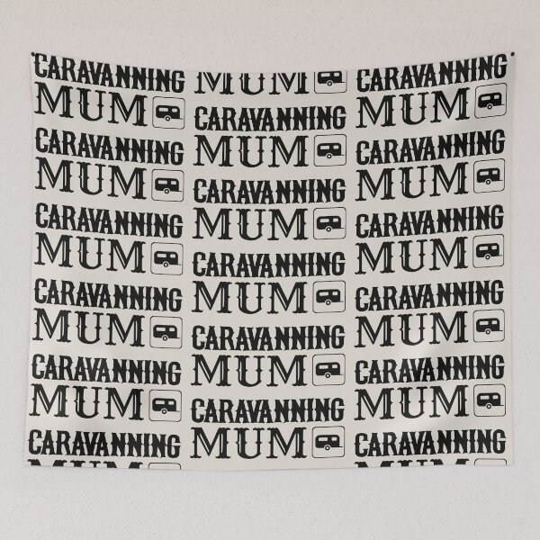 Item preview, Black Text Caravanning Mum Fun Camping Design designed and sold by TrulyEpoque.