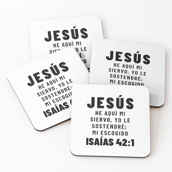 Item preview, Isaiah 42:1 Jesus My Chosen Spanish Bible Verse designed and sold by NombresDeJesus.