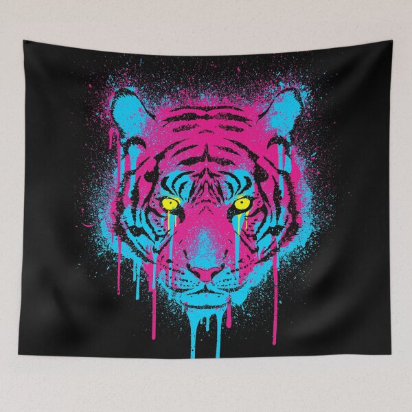 Item preview, CMYK Tiger Graffiti designed and sold by RevolutionGFX.