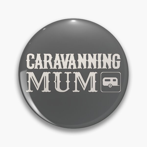Item preview, Dark Outline Caravanning Mum Fun Camping Design designed and sold by TrulyEpoque.