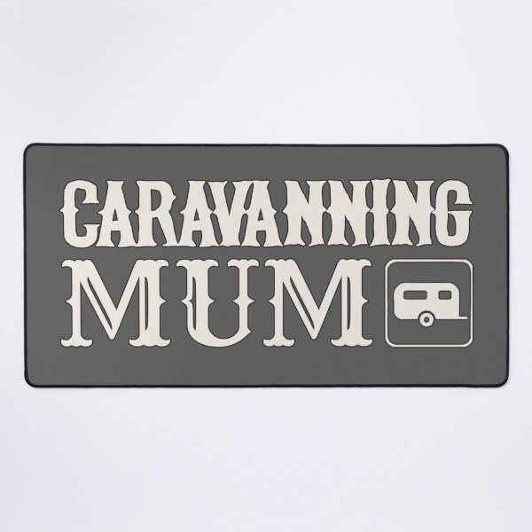Item preview, Dark Outline Caravanning Mum Fun Camping Design designed and sold by TrulyEpoque.