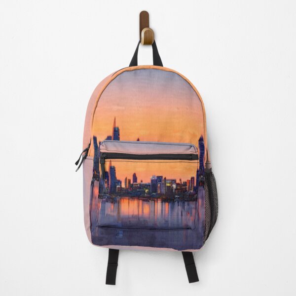 Item preview, Nashville Tennessee Sunset Skyline Oil Painting by AI. - USA Popular Cities designed and sold by AIArtWizard ⭐⭐⭐⭐⭐.