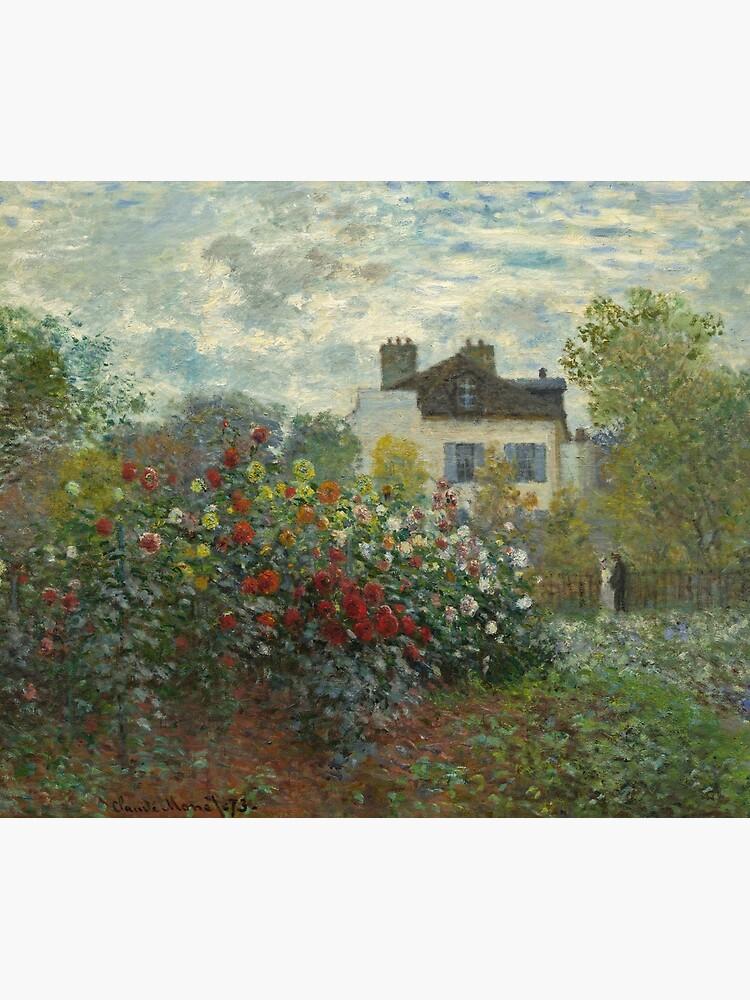 Claude Monet A Corner of the Garden with Dahlias by podartist