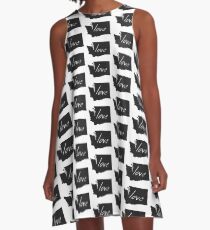 Liebe Washington A-Linien Kleid