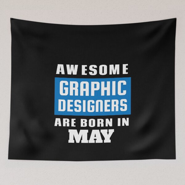 Aperçu de l'œuvre Des graphistes géniaux sont nés en mai - Anniversaire créée et vendue par Superhero Gear.