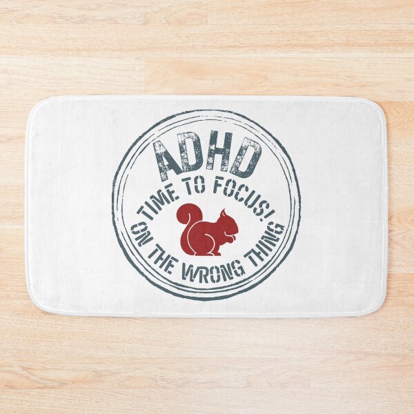 Item preview, ADHD - Time to Focus! On the wrong thing - Dark on Light designed and sold by TheBerriesADHD.