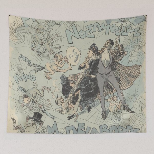 Item preview, Promenade de Noctambules by A. M. Hopfmüller - Vintage Art designed and sold by RickE.