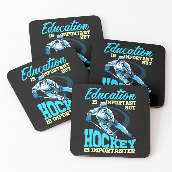 Item preview, El hockey divertido es más importante que el estudiante de educación Pegatina designed and sold by heajosephgi3.