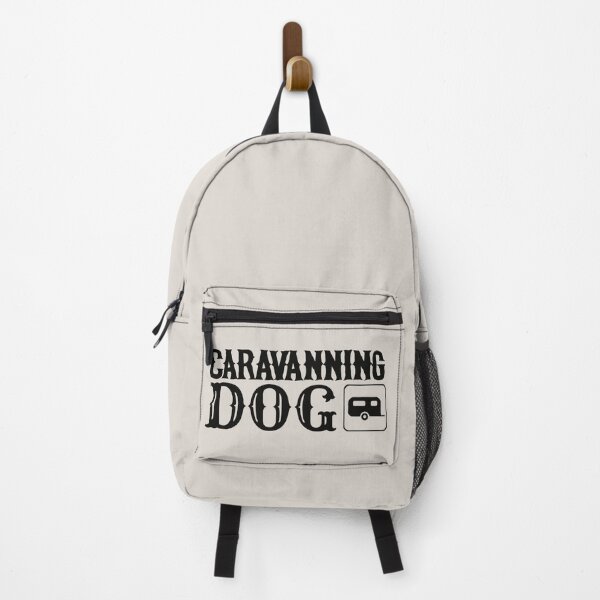 Item preview, Caravanning Dog Fun Camping Black Text Design designed and sold by TrulyEpoque.