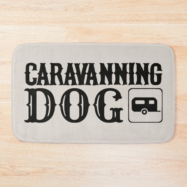 Item preview, Caravanning Dog Fun Camping Black Text Design designed and sold by TrulyEpoque.
