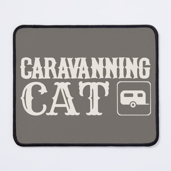 Item preview, Caravanning Cat Fun Camping White Text Design designed and sold by TrulyEpoque.