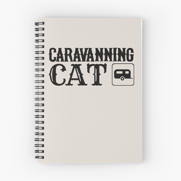 Item preview, Caravanning Cat Fun Camping Black Text Design designed and sold by TrulyEpoque.