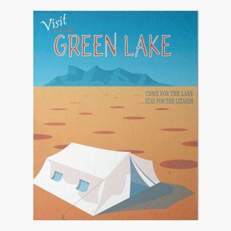 Camp Green Lake Travel Poster Sticker for Sale by InkLayer