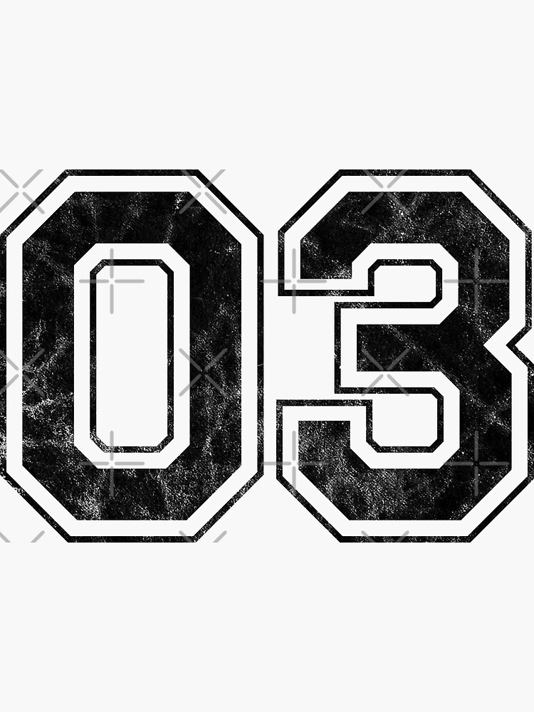 Number 03 | Sticker