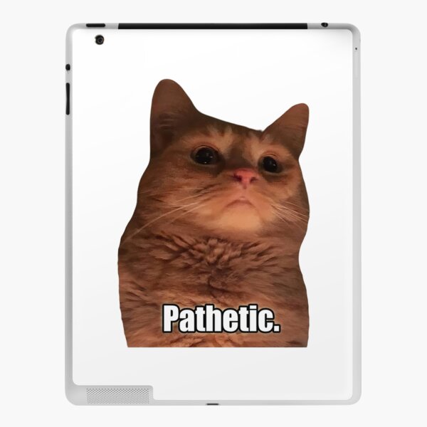 angry cat face meme iPad Case & Skin by auroragalavis