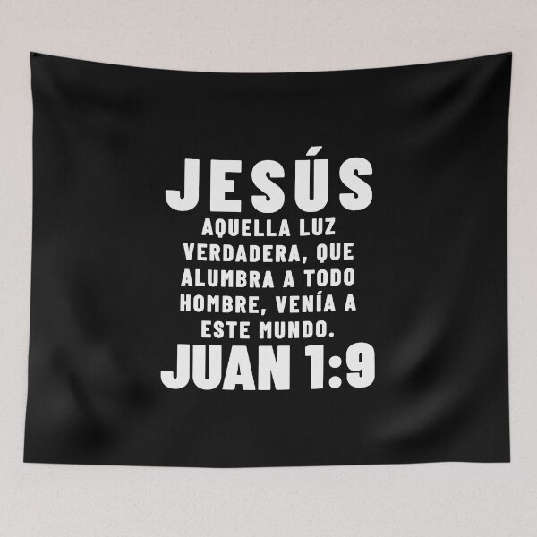 Item preview, John 1:9 Jesus The True Light Spanish Bible Verse designed and sold by NombresDeJesus.