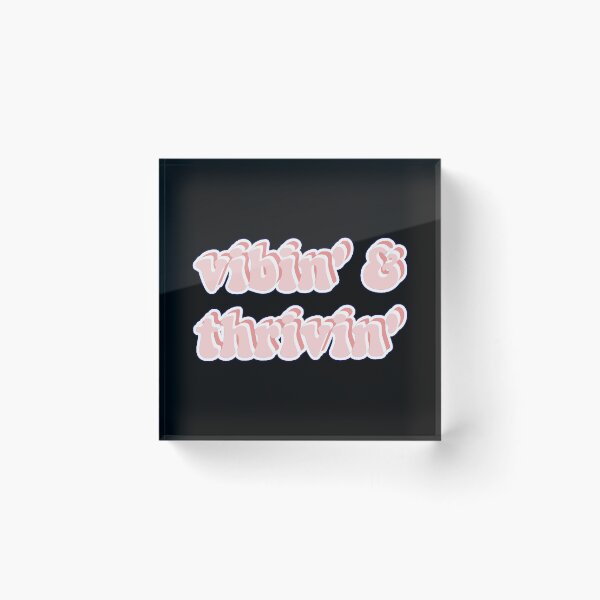 Item preview, Pink Vibin' & Thrivin'  Sticker designed and sold by DavidHapper.