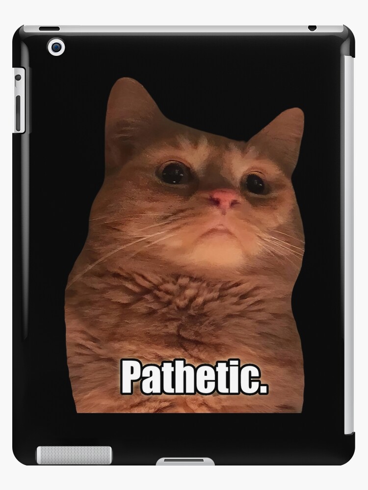 HQ Pathetic Cat Meme Cursed Face | iPad Case & Skin