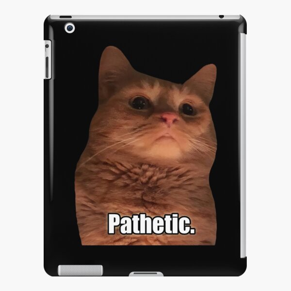 HQ Pathetic Cat Meme Cursed Face | iPad Case & Skin