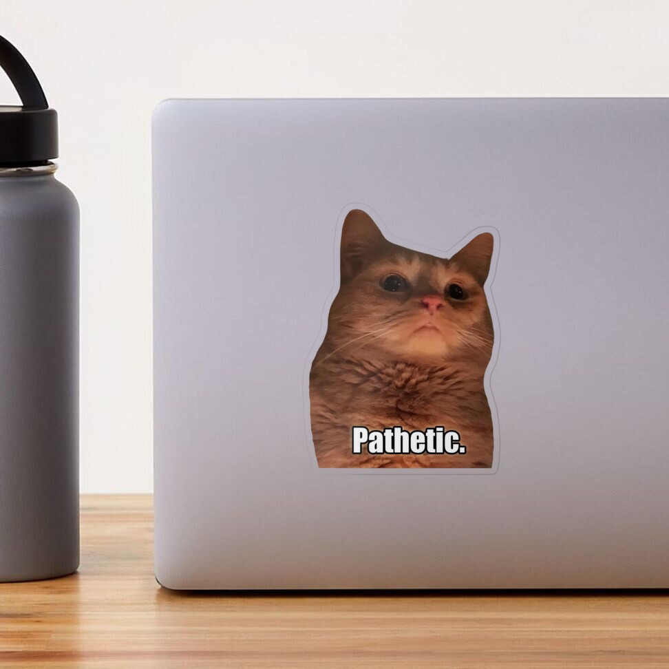 HQ Pathetic Cat Meme Cursed Face | iPad Case & Skin