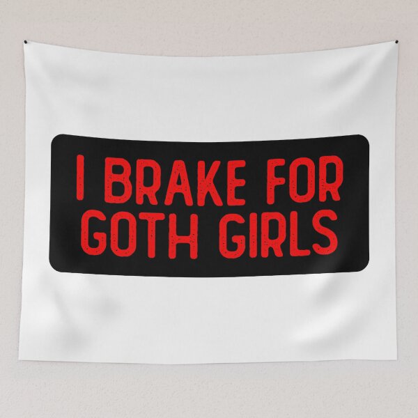 Item preview, I Brake For Goth Girls Funny Helmet designed and sold by Sour Soul.