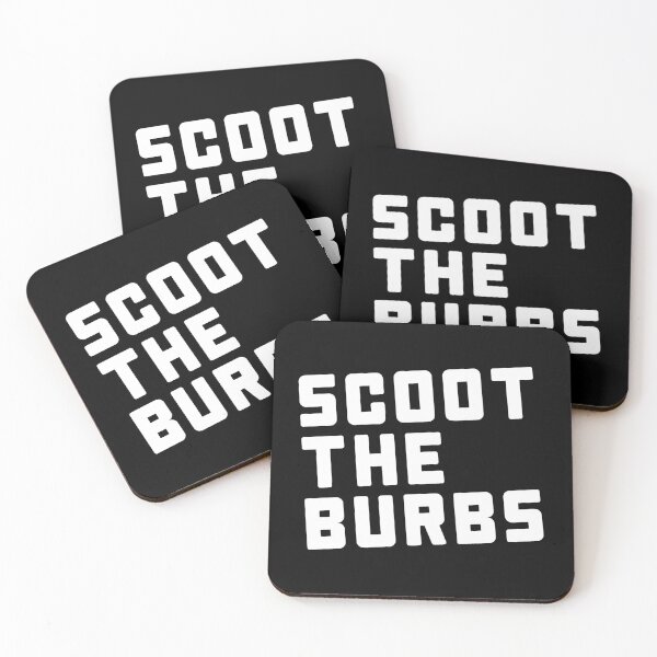 Item preview, SCOOT THE BURBS Sticker designed and sold by DavidHapper.