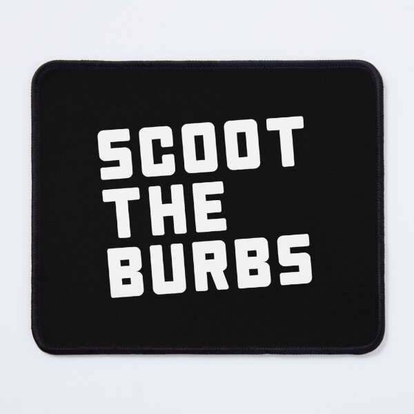 Item preview, SCOOT THE BURBS Sticker designed and sold by DavidHapper.