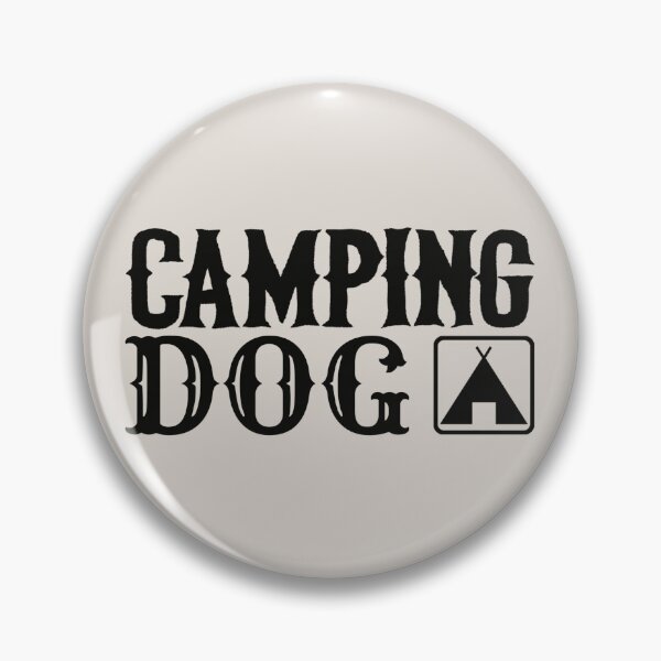 Item preview, Camping Dog Fun Camping Black Text Design designed and sold by TrulyEpoque.
