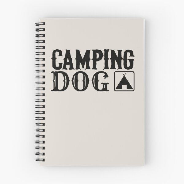 Item preview, Camping Dog Fun Camping Black Text Design designed and sold by TrulyEpoque.