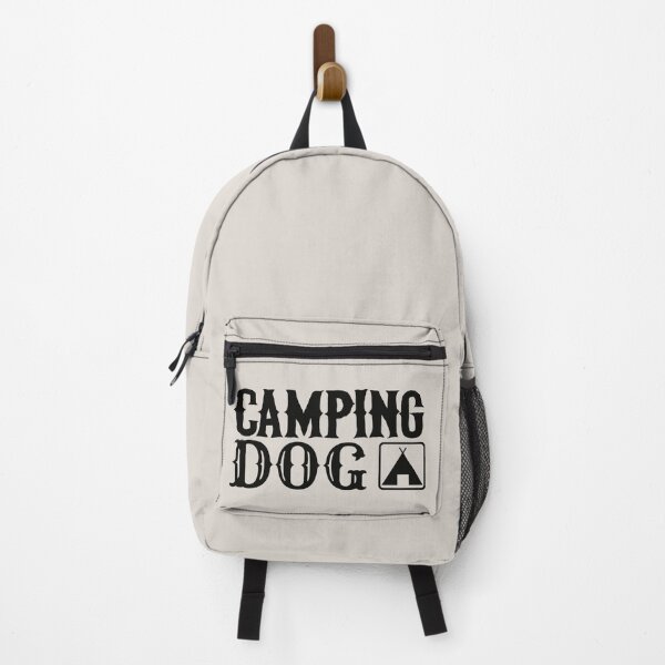Item preview, Camping Dog Fun Camping Black Text Design designed and sold by TrulyEpoque.